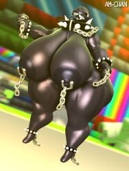chain chomp from mario bros by am-chan