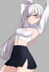 weiss schnee from rwby by cslucaris
