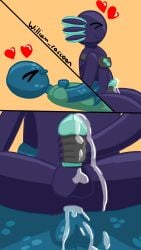 9:16 alexlab amphibian anal anal_masturbation anal_penetration animal_humanoid anthro aquatic aquatic_humanoid axo_(fortnite) axolotl axolotl_humanoid axolotl_tail balls bodily_fluids butt cephalopod cephalopod_humanoid clothing coleoid cum cum_drip cum_in_ass cum_inside cum_on_penis cumshot decapodiform dripping duo ejaculation epic_games erection fortnite genital_fluids genitals hi_res humanoid male male/male male_penetrated male_penetrating male_penetrating_male masturbation mole_salamander mollusk mollusk_humanoid nude orgasm penetration penile penile_penetration penis salamander sex simple_background smile squibbly_(fortnite) squid squid_humanoid tail tentacles thick_thighs