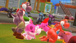 1futa 2boys 3d 3d_(artwork) anklet ass balls barefoot big_ass big_breasts big_butt big_penis big_thighs birdo blue_eyes blue_yoshi bow bracelet breasts bubble_ass bubble_butt butt closed_eyes collar curvy elbow_gloves eyeshadow fingerless_elbow_gloves fingerless_gloves futanari gloves handkerchief holding_trophy kabalmystic_(style) licking_anus mario_(series) mario_kart nintendo nipples not-so-violet-sfm open_mouth outdoors penis penis_on_ass penis_on_butt purple_eyeshadow red_bow red_yoshi sex shoes short_tail spiked_anklet spiked_bracelet stockings tail thick thick_ass thick_butt thick_hips thick_thighs thighhighs thighs threesome trio trophy wide_hips yoshi