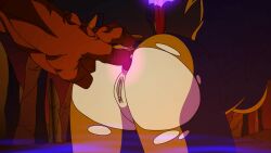 animated extreme_ghostbusters ghostbusters gif kylie_griffin zone on_all_fours ass ass_focus ass_up pussy vagina anus torn_clothes torn_clothing torn_pants hand_on_ass kahlil anal anal_penetration anal_insertion fingering anal_fingering monster