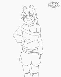 4:5 animal_humanoid animated anthro bedroom_eyes big_breasts bottomwear breasts canid canid_humanoid canine canine_humanoid clothed clothing female flashing flashing_breasts flashing_pussy footwear gesture hand_gesture hi_res humanoid johnnypescado kiki_(tanukikis) looking_at_viewer mammal mammal_humanoid narrowed_eyes no_bra raccoon_dog seductive shoulder_hair skirt socks solo sweater tanuki tanuki_humanoid tongue tongue_out topwear underwear undressing v_sign