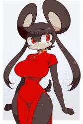1girls ai_generated anthro character_request clothed female female_focus female_only large_breasts looking_at_viewer solo thick_thighs xingzuo_temple