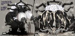 2d 2d_(artwork) absurd_res age_difference anus areola balls big_breasts big_butt biped black_body bodily_fluids breasts butt color cum cum_in_vagina cum_inside cum_on_breasts dialogue drooling duo elderly_female female female_on_top female_penetrated genital_fluids genitals giantess hi_res huge_breasts huge_butt human human_on_humanoid human_penetrating human_penetrating_humanoid humanoid humanoid_penetrated interspecies lactating larger_female larger_penetrated male male/female male_on_bottom male_penetrating mammal mature_female monochrome multi_arm multi_eye multi_limb nipples not_furry older_female on_bottom on_top penetration penile penile_penetration penis rear_view saliva sex size_difference smaller_male teeth text the_primordial_darkborn_(zeblackballd) thick_thighs vaginal vaginal_penetration voluptuous vulva younger_male ze_blackball.d zeblackballd_(artist)
