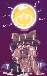 1girl 1girls after_sex after_vaginal censor_bar cum fertilization holo_soda_(artist) impregnation line_censoring niko_(oneshot) oneshot