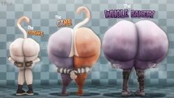 3d 3d_(artwork) anthro ass ass_chart ass_comparison ass_focus big_ass bubble_butt cate_meowdy_(fortnite) felid feline felis female fortnite fortnite:_battle_royale giant_ass meow_skulls_(fortnite) naked_footwear perros_god praise_da_booty_(meme) raven_team_leader take_your_pick ursid