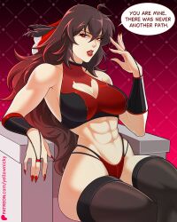 raven branwen from rwby by yellow nicky (artist)