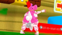 birdo mario_(series) nintendo 1futa futanari futa_only solo outdoors bow red_bow purple_eyes half-closed_eyes looking_back pink_body tail short_tail breasts big_breasts nipples thighs big_thighs thick_thighs thick_ass thick thick_hips thick_butt ass butt big_ass big_butt bubble_butt bubble_ass anus balls penis big_penis gloves elbow_gloves fingerless_gloves fingerless_elbow_gloves thighhighs stockings toeless_stockings toeless_thigh_highs thigh_highs toeless_legwear legwear back backboob bracelet collar purple_eyeshadow eyeshadow kabalmystic_(style) 3d 3d_(artwork) not-so-violet-sfm dat_ass dat_butt anklet