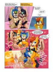 alternate_species anal anal_penetration anthro anus archie_comics areola backsack balls blush bodily_fluids breast_grab breasts brown_body brown_fur butt chipmunk clitoral_hood clothed clothing comic crossgender cum cum_from_ass cum_from_vagina cum_in_ass cum_in_vagina cum_inside cumshot cunnilingus dialogue digital_creature digital_media_(artwork) ear_piercing ear_ring ejaculation english_text erection extraspecialzone felid feline female female_penetrated from_behind_position ftg_crossgender fti_crossgender fur genital_fluids genitals ground_squirrel group group_sex gynomorph gynomorph/female gynomorph/male gynomorph_penetrating gynomorph_penetrating_female hair half-closed_eyes hand_on_breast hand_on_penis handjob hi_res humanoid_genitalia humanoid_penis hybrid intersex intersex/female intersex/male intersex_penetrating intersex_penetrating_female kissing lactating lactating_during_sex lagomorph leporid looking_pleasured lying male male/female male_penetrating male_penetrating_female mammal masturbation milk narrowed_eyes nicole_the_lynx nipples nude on_back open_mouth oral orgasm orgasm_face penetration penile penile_masturbation penile_penetration penis penis_in_ass penis_in_vagina piercing rabbit ring_piercing rodent sally_acorn sciurid sega sex sitting smile sonic_the_hedgehog_(archie) sonic_the_hedgehog_(comics) sonic_the_hedgehog_(series) speech_bubble spread_legs spreading sweat sweatdrop tail text threesome tongue tongue_out trio urethra vaginal vaginal_fluids vaginal_penetration vaginal_squirting vaginal_squirting_while_penetrated vulva worried worried_look yuki_(cabstercabby) yuki_the_half-breed