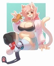 bbw big_breasts breasts capri cleavage female furry goosia huge_breasts overweight thick_thighs wide_hips