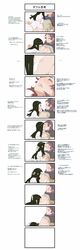 blush chin_grab comic couple hand_on_head hand_under_clothes hand_under_shirt highres kissing licking_male_nipple long_image mono mono_(shadow_of_the_colossus) nipple_tweak nipples pec_lick pec_licking shadow_of_the_colossus sucking_male_nipple surprised sweat tall_image tensugi_takashi translation_request wander wander_(shadow_of_the_colossus)