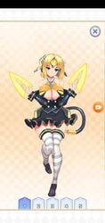 1girls animated areola areolae blonde_hair bottomless bouncing_breasts breasts elva_(project_qt) female_masturbation game game_cg large_ass large_breasts masturbation nipples no_sound nutaku panties panties_around_leg project_qt pussy short_hair shorter_than_30_seconds skirt solo solo_female spread_legs tagme tail tail_masturbation thick_thighs thighhighs uncensored undressing vaginal_insertion vaginal_penetration video wide_hips