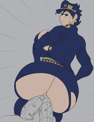 1girls anal ass big_ass big_breasts black_hair breasts color color_edit colored curvy detnox edit exposed_ass female female_jotaro genderswap_(mtf) hat huge_ass huge_breasts human jacket jojo's_bizarre_adventure jotaro_kujo large_breasts light-skinned_female light_skin long_hair ripped_clothes ripped_clothing rule_63 shounen_jump stardust_crusaders thick_thihghs triple_anal voluptuous wide_hips