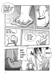 buizel comic english_text feral floatzel furry hi_res lester_(risenpaw) male monochrome multi_tail ness_(risenpaw) nintendo page_32 pokémon_(species) pokemon risenpaw swimming_pool text video_games