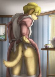 1girls anthro ass breasts canine dog female furry mammal mrs._hudson pussy sherlock_hound_(series) tail