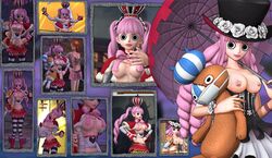 1girls 3d 3d_(artwork) big_breasts crafted_lightning female female_only nami one_piece one_piece:_pirate_warriors perona shounen_jump tagme