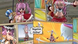 1girls 3d 3d_(artwork) big_breasts crafted_lightning female female_only one_piece one_piece:_pirate_warriors perona shounen_jump tagme text