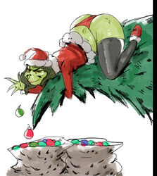 ass bimbosparkle christmas dr_seuss genderswap how_the_grinch_stole_christmas panties redblacktac redfred rule_63 sneaky the_grinch the_grinchess