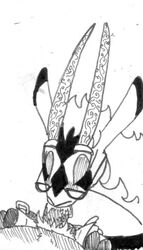 2016 ambiguous_species antelope anthro balls black_and_white bodily_fluids bottomwear bovid carved_horn carved_horns closed_eyes clothed clothing dipstick_ears disney duo eyebrows eyewear fan_character fellatio female fingers first_person_view genitals glasses hooved_fingers horn horn_decoration horn_ornament male male_pov mammal monochrome multicolored_ears open_belt open_bottomwear open_clothing open_pants oral pants penile penis saliva saliva_on_penis sarah_handlebach_(spiff) sex simple_background solo_focus spiff straight traditional_media_(artwork) unbuckled_belt white_background white_eyebrows white_pubes zootopia