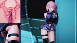 1girls 3d adopento animated big_breasts clothed cum_plugged dildo dildo_in_pussy dildo_vibrator fate/grand_order fate_(series) female female_only hair_over_one_eye hiding latex latex_clothing latex_gloves loop mash_kyrielight mmd mp4 nervous nervous_smile one_eye_covered pink_hair secretly_loves_it sex_toy shaking_legs short_hair smile smiling solo solo_female sound sound_effects standing tagme tight_clothing trembling vaginal vaginal_insertion various_positions vibrator vibrator_in_pussy video x-ray