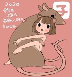 2020 absurd_res ambiguous_gender animal_humanoid big_eyes blush chinese_zodiac duo feet female female/ambiguous female_on_feral feral hi_res humanoid humanoid_on_feral japanese japanese_text looking_aside mammal mammal_humanoid missionary missionary_position murid murine nude rat rodent rodent_humanoid semi sex simple_background text year_of_the_rat zoophilia