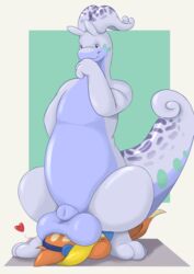 alex.fetter balls big_balls facesitting floatzel fur genitals goodra male nintendo orange_body orange_fur plain_background pokémon_(species) pokemon pokemon_(species) testicles video_games