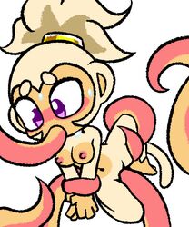 1girls adora_(bloons_tower_defense) anal bloons_td_6 bloons_tower_defense blush female monkey monkey_girl ninja_kiwi oral pink_skin purple_eyes r-c-u tentacle tentacle_sex vaginal_penetration white_fur white_hair