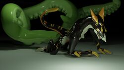 16:9 3d drakosacerdos hi_res kronas reptilligator sergal shiny_(disambiguation) squeaky stuffing tentacle widescreen