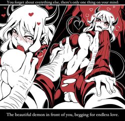 2020 big_breasts breasts comic demon demon_girl female helltaker modeus_(helltaker) nisego straight_hair thick_thighs wide_hips