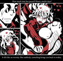 2020 big_breasts breasts comic demon demon_girl female helltaker helltaker_(character) modeus_(helltaker) nisego straight_hair thick_thighs wide_hips