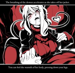 2020 big_breasts breasts comic demon demon_girl female helltaker modeus_(helltaker) nisego straight_hair thick_thighs wide_hips