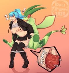 1anthro 1girls blue_hair blush bodily_fluids bottomwear breasts claws closed_eyes clothed clothed_sex clothing dalipuff dracophilia dragon duo english_text erection exposed_breasts female female_on_feral female_penetrated feral feral_penetrating feral_penetrating_human flygon genital_fluids genitals hair heart heart_symbol hoodie human human_on_feral human_penetrated humanoid_genitalia interspecies jacket legwear light-skinned_female light_skin male male_on_human male_penetrating male_penetrating_female mammal membrane_(anatomy) membranous_wings nintendo nipples onomatopoeia open_mouth panties panties_down partially_clothed penetration penis pokémon_(species) pokemon pokemon_(species) pokephilia pussy raised_shirt scalie sex shirt simple_background skirt sound_effects straight text thick_thighs thigh_highs topwear underwear vaginal_penetration video_games wings zoophilia