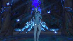 1girls 2020 3d antlers ardenweald big_breasts blizzard_entertainment blue_eyes blue_skin female female_focus female_only legwear looking_at_viewer night_fae nude shadowlands stockings warcraft winter_queen world_of_warcraft zentaeron