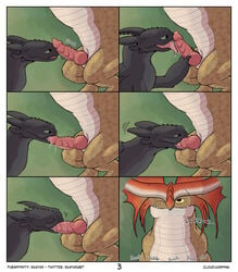 2boys absurd_res animal_genitalia animal_penis aroused blowjob bodily_fluids cloudjumper comic dragon dreamworks duo ekayas fellatio feral feral_on_feral fury_(httyd) gay genitals green_eyes hi_res how_to_train_your_dragon knot larger_male licking looking_pleasured male male/male male_only night_fury open_mouth oral outside penile penis penis_grab saliva saliva_on_penis saliva_on_tongue scalie sex size_difference smaller_male smile stormcutter tongue tongue_out tongue_out_blowjob toothless western_dragon yaoi yellow_eyes