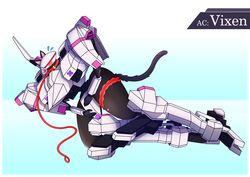 absurd_res armored_core baku blush cat_ears_(disambiguation) cat_tail clothing female genitals hi_res humanoid leash lingerie machine mecha mechanic robot solo thick_thighs white_body