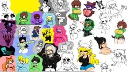 adventure_time bee betty blaze_the_cat blossom blossom_(powerpuff_girls) bubbles bubbles_(powerpuff_girls) buddy_armstrong buttercup_(powerpuff_girls) chara cliffside cordie drawpile eva fionna_the_human_girl frisk huge_ass huge_breasts kanna_(blaster_master) lucoa molly_(angstrom) muffet multiple_girls niko_(oneshot) oneshot original_character powerpuff_girls princess_bubblegum sonic_(series) spooky spooky's_house_of_jump_scares spooky's_jump_scare_mansion temmie the_absolute undertale video_game video_games