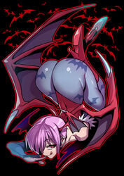 1girls ass ass_focus bat_wings capcom clothing darkstalkers female female_only high_heel_boots high_heels huge_ass lilith_aensland solo solo_female succubus tsuki_wani tsukiwani tukiwani wings