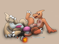 balls char charmeleon colored double ended genitals hi_res irongut male male/male nintendo penis pokémon_(species) pokemon sal sketch spelunker submissive thomas toy video_games