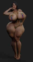1girls 3d bimbo curvy tagme thick_thighs wide_hips