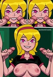 ai_generated ben_10 ben_10_(classic) ben_10_alien_force ben_10_omniverse ben_10_ultimate_alien blonde_hair breasts cartoon_network female jeanbombila666 lucy_mann masturbation milf oppai orgy