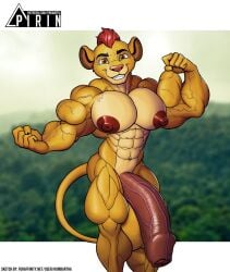 abs anthro balls biceps big_balls big_muscles big_penis disney felid foreskin fur genitals hair hi_res huge_balls huge_cock huge_muscles hyper hyper_balls hyper_genitalia hyper_muscles hyper_penis kion_(the_lion_guard) kumbartha lion male mammal muscular muscular_anthro muscular_arms muscular_male muscular_thighs pantherine penis pirin-apex pose red_hair solo the_lion_guard the_lion_king vein veiny_arms veiny_balls veiny_muscles veiny_penis yellow_body yellow_fur