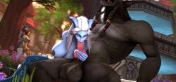 1boy 3d 3girls animated assumi canine canine_penis draenei fangs fur furry garlond gloves handjob hooves horn human interracial interspecies kaminakirei knot lylly penis pyrista source_filmmaker stockings tagme tail video worgen world_of_warcraft