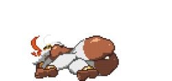 1girls after_sex animated animated ass brown_skin cum cum_drip cum_expulsion cum_inside dark_skin excessive_cum female game_cg pixel_animation pixel_art princess_ish princess_reconquista pussy solo sorry_carl tagme