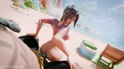 1boy 1boy1girl 1girls 3d anal animated animation back_view beach big_ass bouncing_ass bouncing_breasts curvy curvy_figure hands_on_knees kyzer3d looking_back marvel marvel_rivals moaning penetration ponytail psylocke psylocke_(breezy_butterfly) psylocke_(marvel_rivals) reverse_cowgirl_position self_upload sound straight tagme thick_ass thick_thighs thor_(marvel_rivals) video