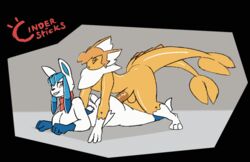 2020 2_tails animated anthro ass balls big_breasts bodily_fluids bouncing_breasts breast_rest breasts cindersticks duo eeveelution erection female female_on_bottom female_penetrated from_behind_position fur genital_fluids genitals glaceon hair happy happy_sex huge_breasts looking_back lying male male_on_top male_penetrating male_penetrating_female mammal multi_tail nintendo nude on_bottom on_front on_top orange_body penetration penile penis pokémon_(species) pokémorph pokemon prone_bone sex short_playtime simple_background smile straight thick_thighs vaporeon video_games white_body white_fur