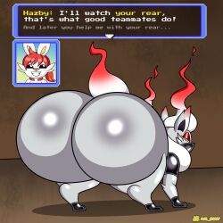 al_gx ass big_butt bottom_heavy busty_feral butt_focus canid canine clothed clothing comic crimson_(al_gx) dialogue duo english_text eyelashes female feral fox generation_8_pokemon hair hazby_o'neil hi_res hisuian_form hisuian_zorua huge_butt huge_thighs hyper hyper_butt lagomorph leporid male male/female mammal nintendo pokemon pokemon_(species) pokemon_mystery_dungeon quadruped rabbit rear_view red_hair regional_form_(pokemon) scorbunny spike_chunsoft text thick_thighs white_body white_hair zorua