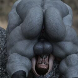 beard blowjob blowjob_only chris_redfield cum cum_in_mouth cumming_in_mouth cumming_inside facefuck facefucking fellatio gay male male_only mr_x muscular muscular_male nsfwmaker oral oral_sex resident_evil size_difference tyrant