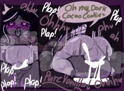 cookie_run cookie_run_kingdom dark_cacao_cookie fucked_silly pure_vanilla_cookie shortstack snugg-glow