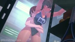 aged_up animated anna_anon arms_around_partner arms_around_torso bouncing_breasts implied_cum implied_cum_inside sound sound_effects speeding_up swimsuit tagme video