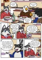 absurd_res anthro big_penis canid canine canis clothed clothing comic deep_throat dialogue digital_media_(artwork) domestic_dog duo english_text family fellatio female fox genitals group hi_res humor husky lgbt love male male/female male/male mammal nordic_sled_dog oral oral_penetration penetration penile penis romantic romantic_couple sagilmito sex simple_background slice_of_life spitz text vein veiny_penis x-ray_view